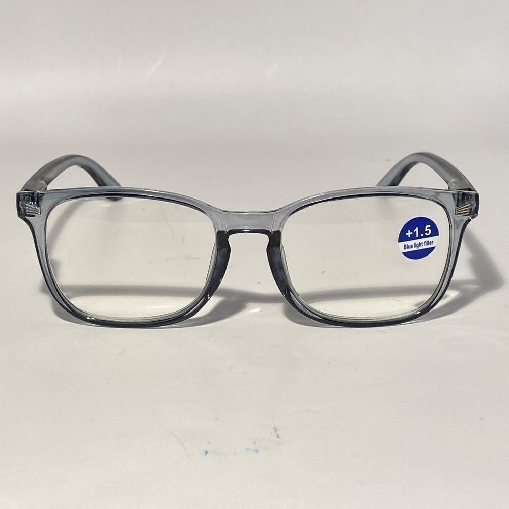 1508 Colette 1.5 Grey Reading Glasses Soft Butterfly Readers NWT - Picture 3 of 9
